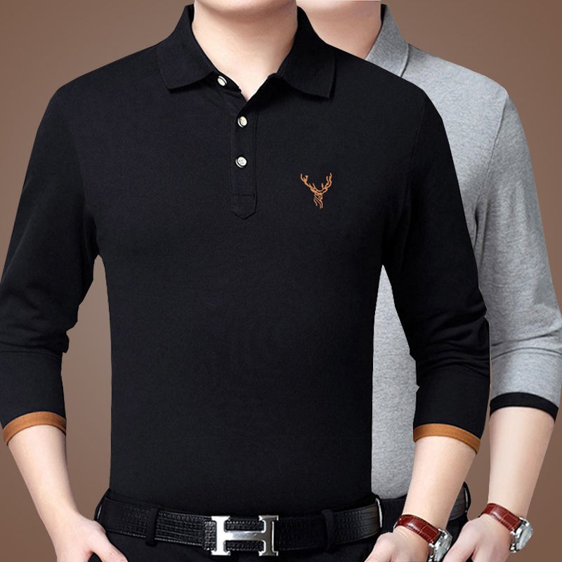 long sleeve polo no collar