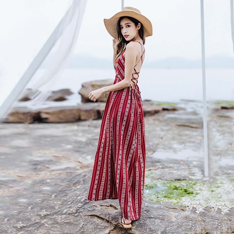 bohemian slip dress