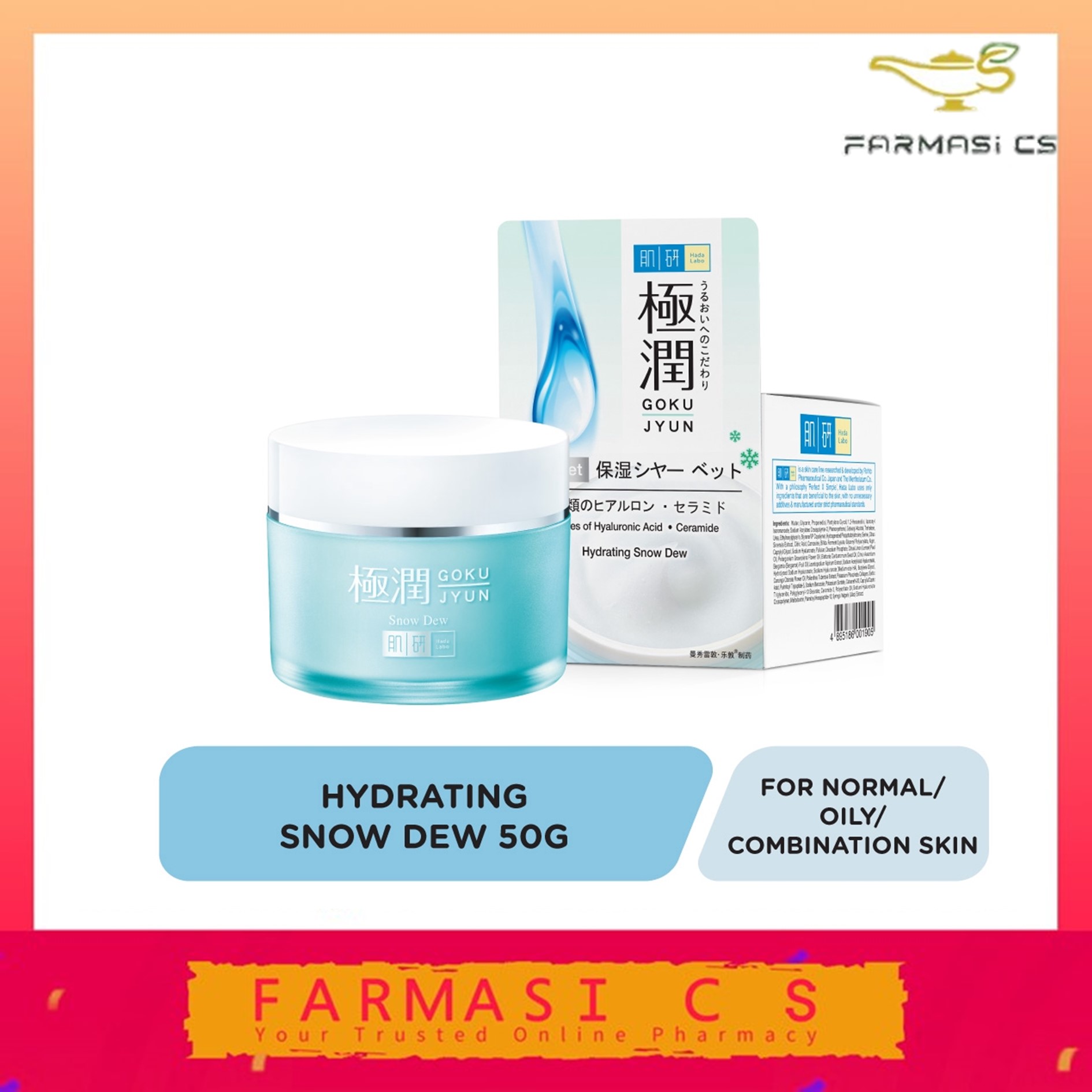 Hada Labo Hydrating Snow Dew 50g EXP01/2023 [ For normal, oily skin