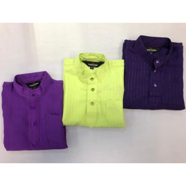 Baju Melayu budak Offer Rm 20/Rm 25/Rm 30/ Rm 35 /Rm40 Purple saja byk stock. Warna lain sila pm