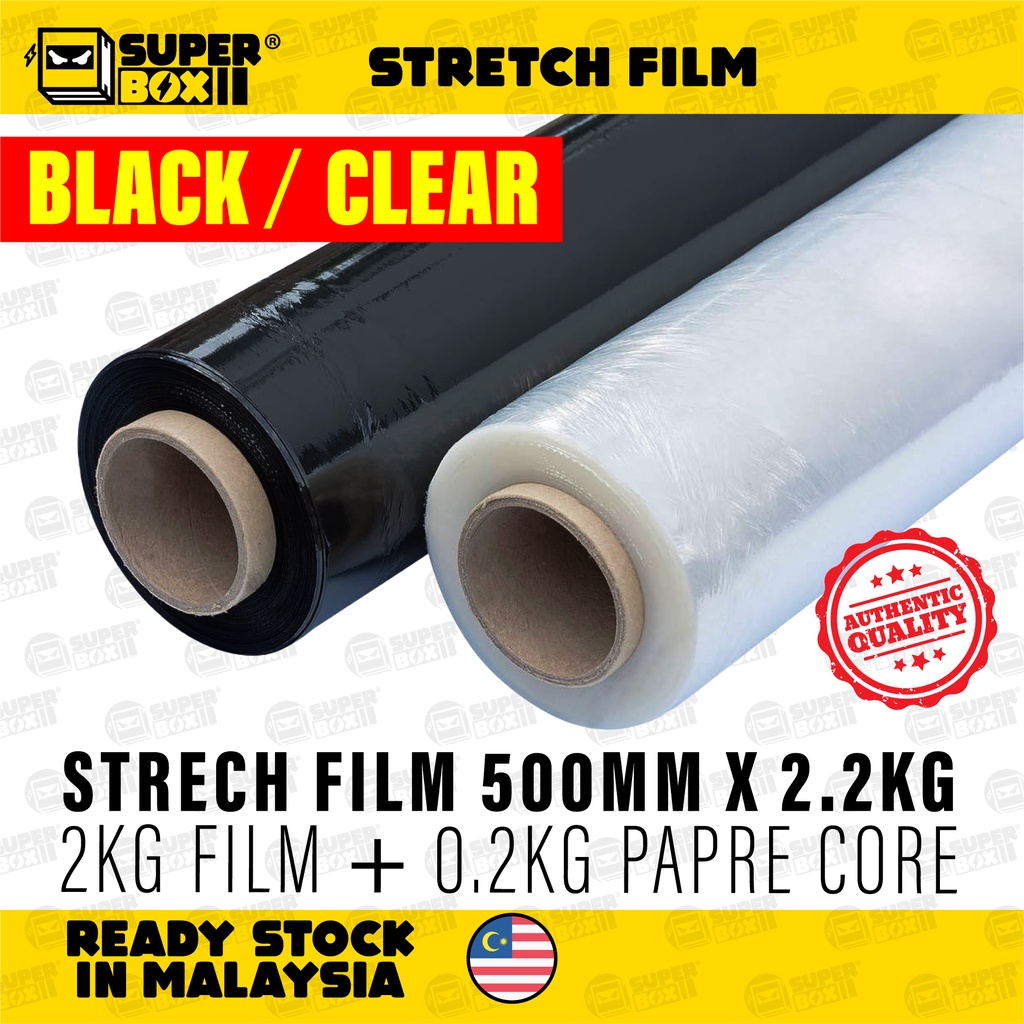 2.2kg Stretch Film TRANSPARENT CLEAR Stretch Wrap For Parcel Wrapping