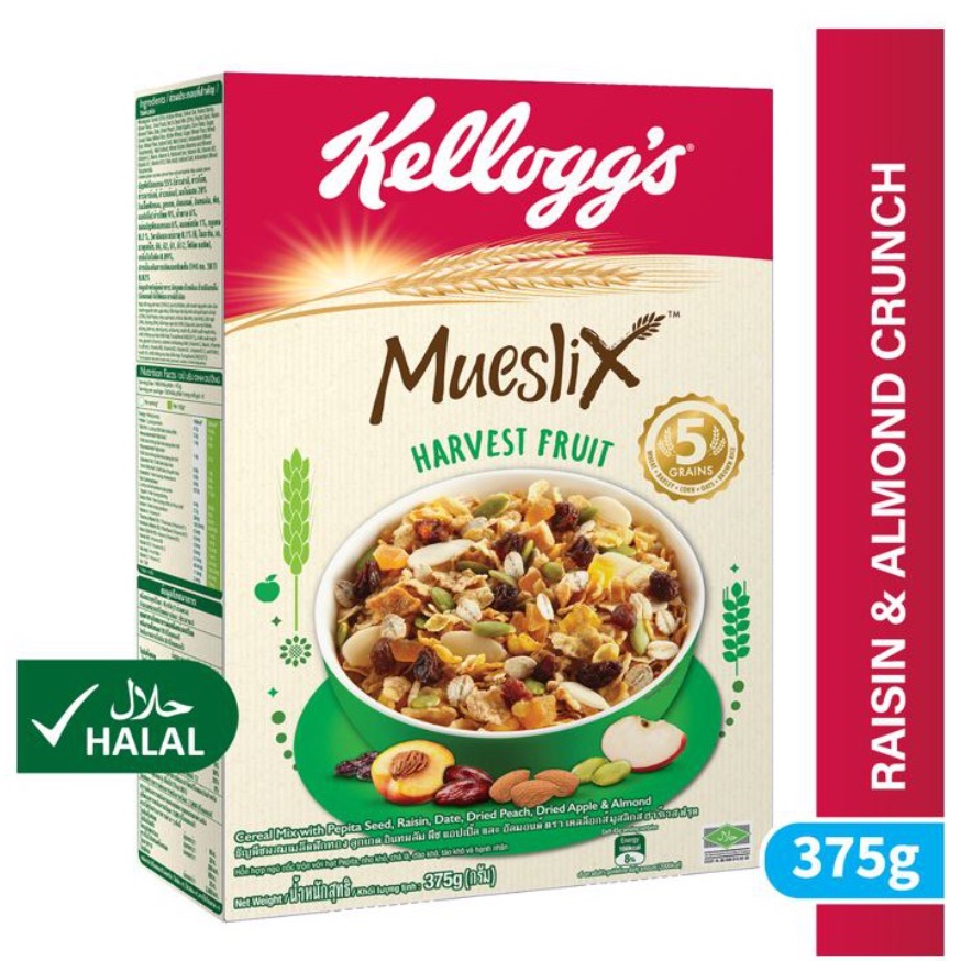 Kellogg's Mueslix Harvest Fruit (375g) Shopee Malaysia