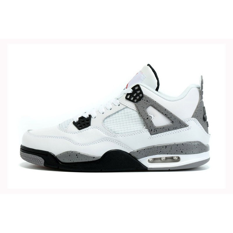 Mens Air Jordan 4 White Cement | Shopee 