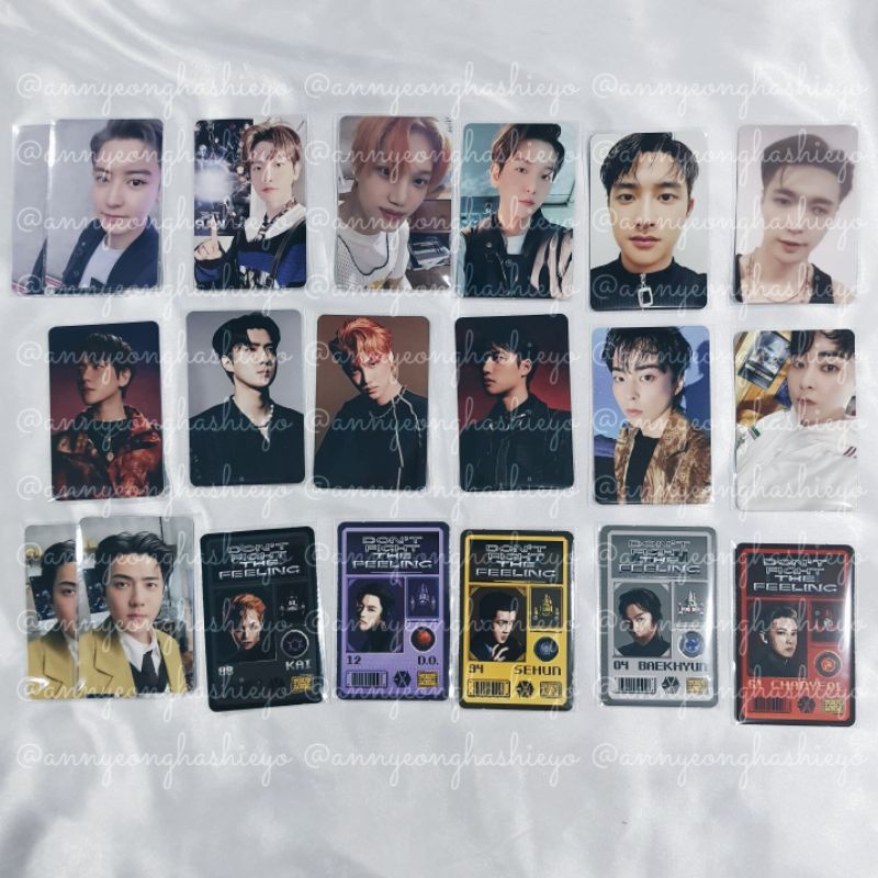 [READY STOCK] EXO - Dont Fight The Feeling Official Photocards | Shopee ...