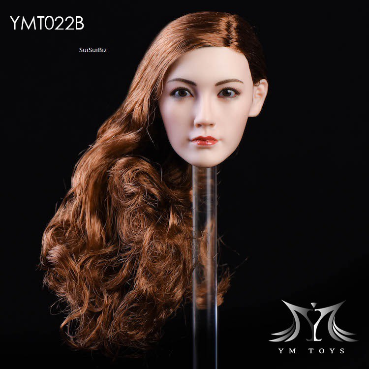 1/6 YMtoys Female Beauty Long Black Hair Suntan Head Elf B Ver For TBLeague