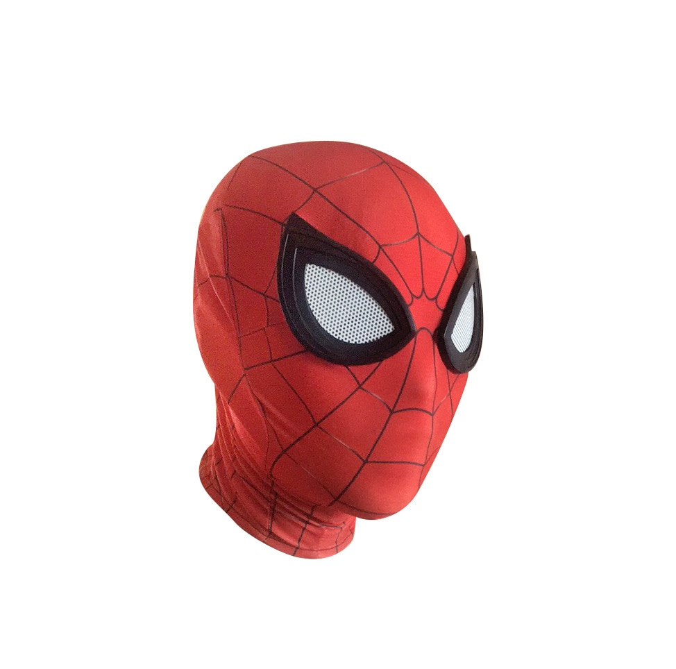 HOT Infinity War Iron Spider Man Mask Lenses 3D Cosplay Costumes Superhero Props 