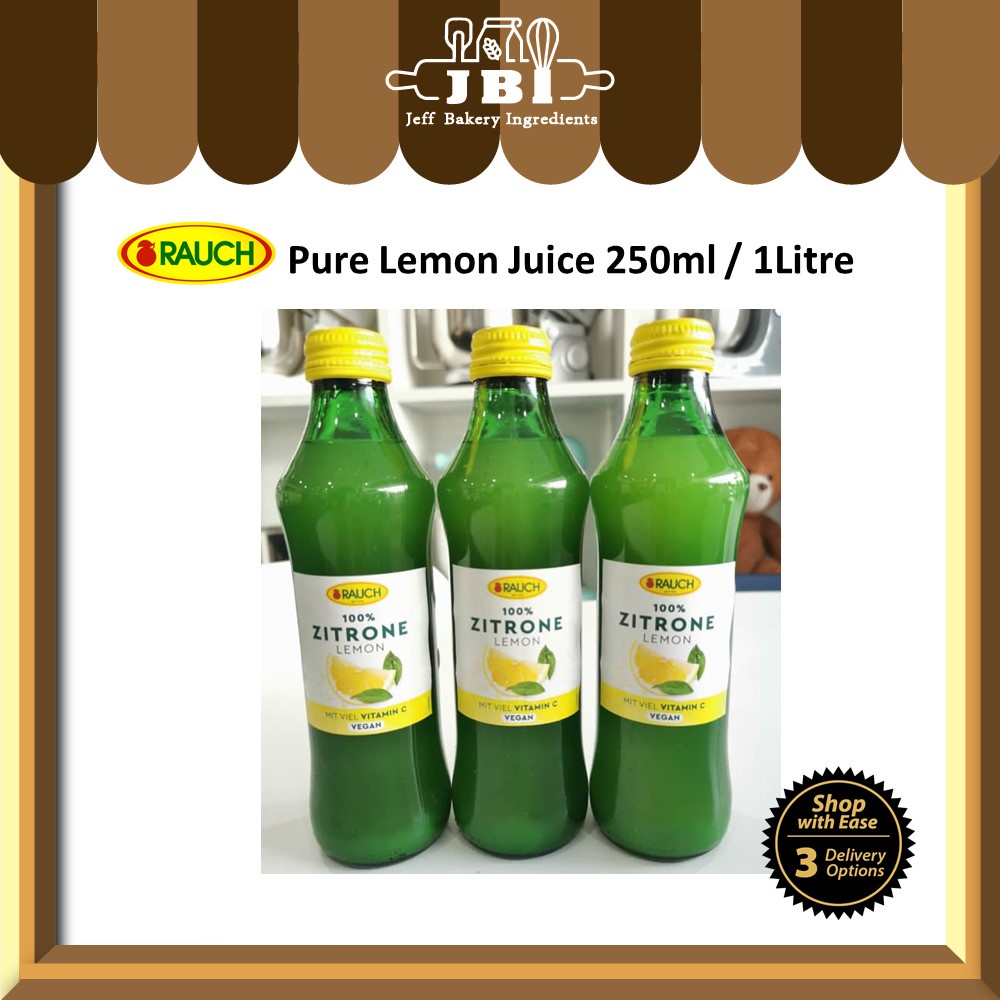 Rauch Zitrone Pure Lemon Juice 100% 250ml / 1Litre Culinary