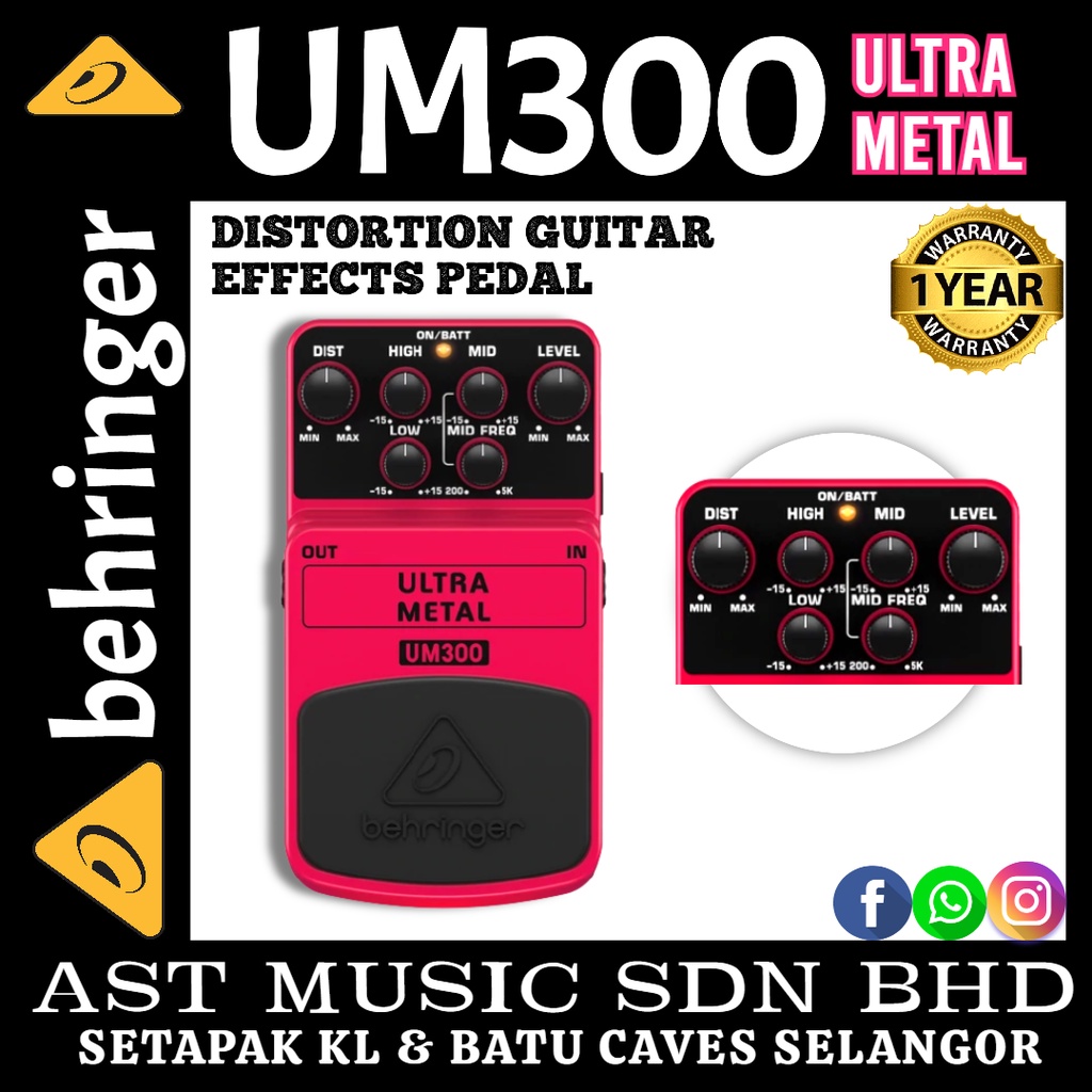 Behringer Ultra Metal (UM300) / UM300 Shopee Malaysia