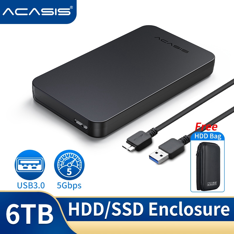 ACASIS 2.5 USB 3.0 SATA HDD Box HDD Hard Disk Drive External HDD ...