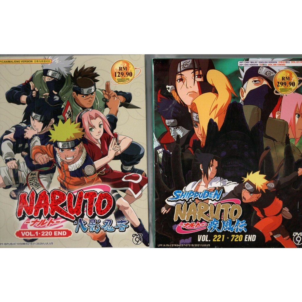 Anime Dvd Naruto Naruto Shippuden Series Vol 1 7 End 火影忍者 Shopee Malaysia