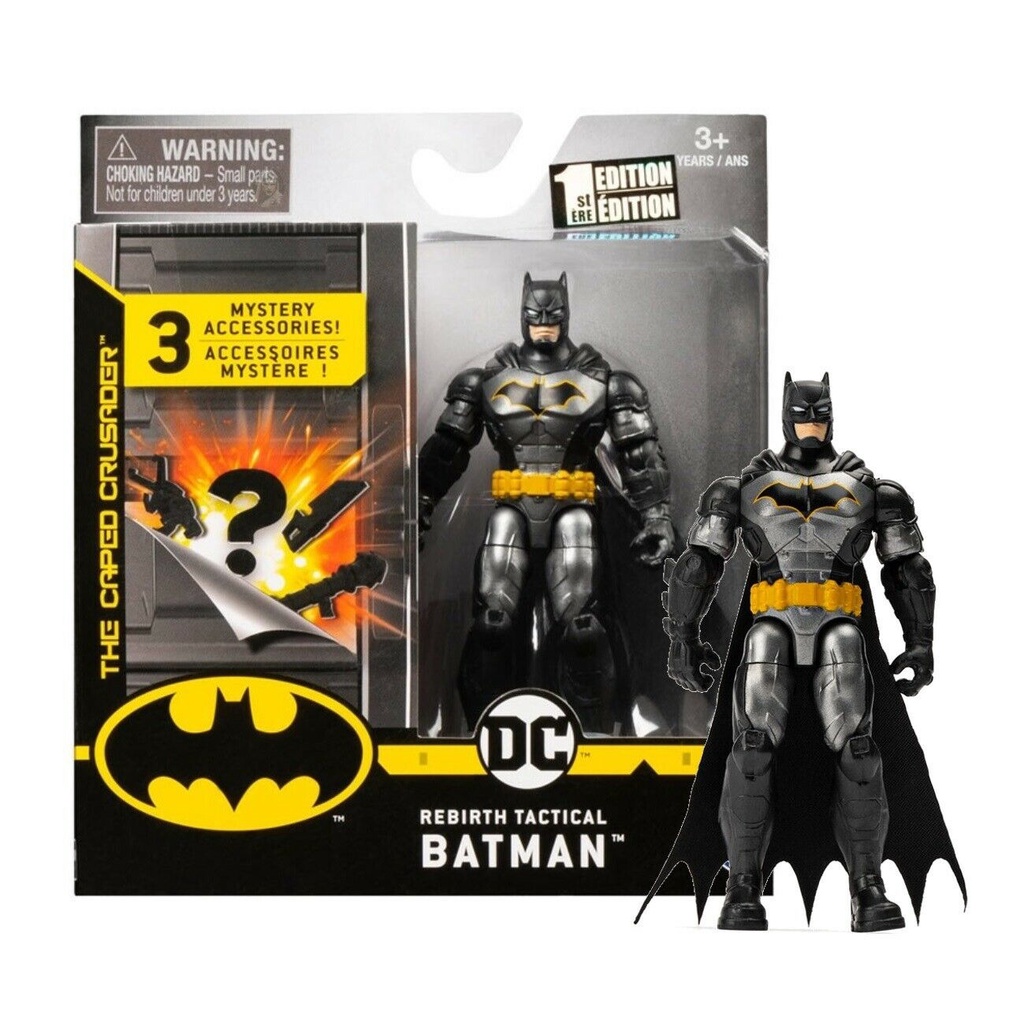 Boy Girl Toy Gift DC 1st Edition Rebirth Tactical Batman Spin Master 4 Inch Figure (ready stock)