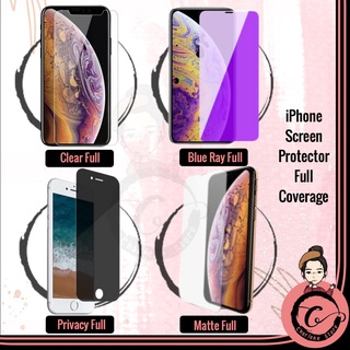 iPhone Tempered Glass Clear /Matte /Blueray /Privacy Screen Protector iPhone SE 6s 7 8 Plus X XR XS Max 11 12 13 PRO MAX