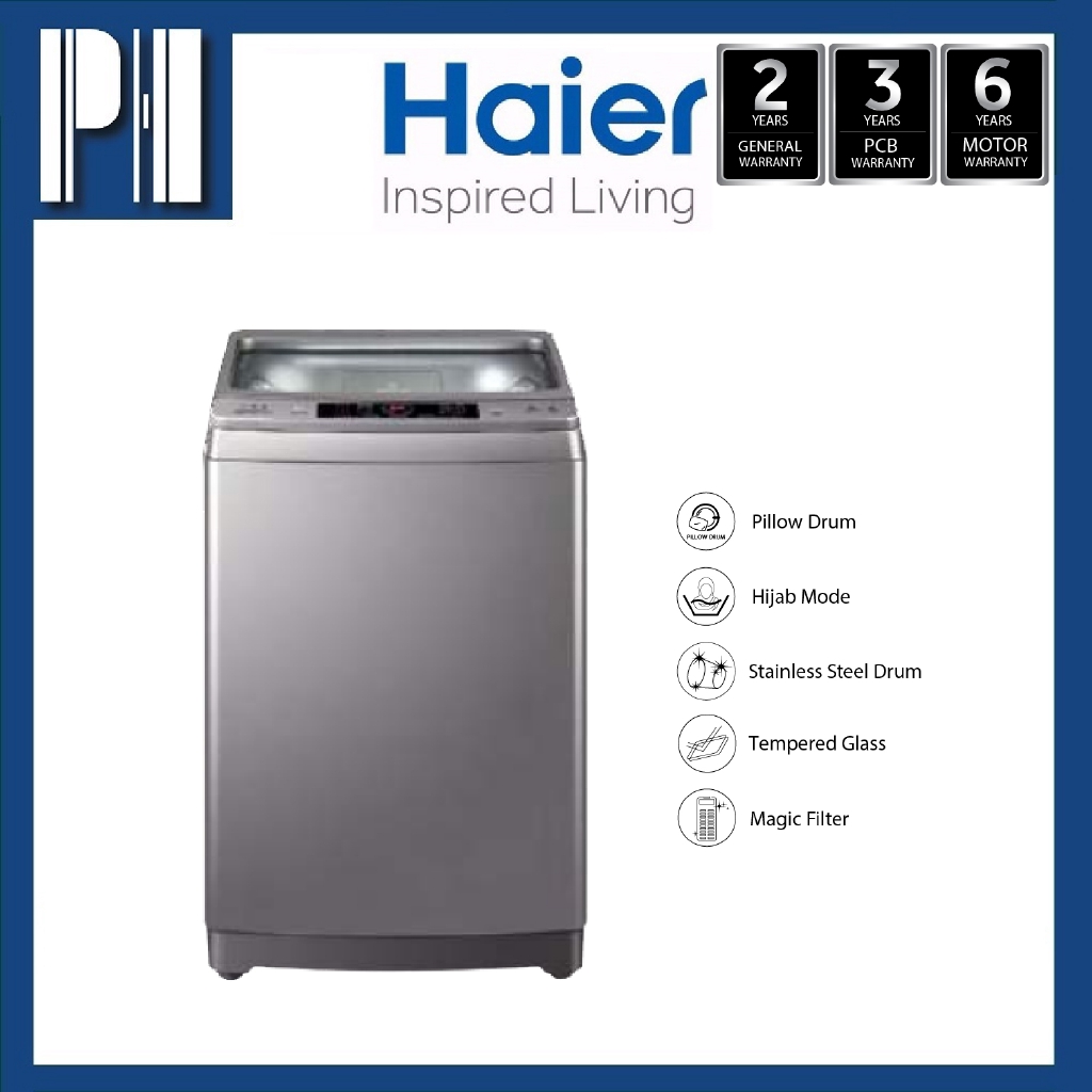 Haier Hwm90 M826 9kg Fully Auto Washing Machine Shopee Malaysia