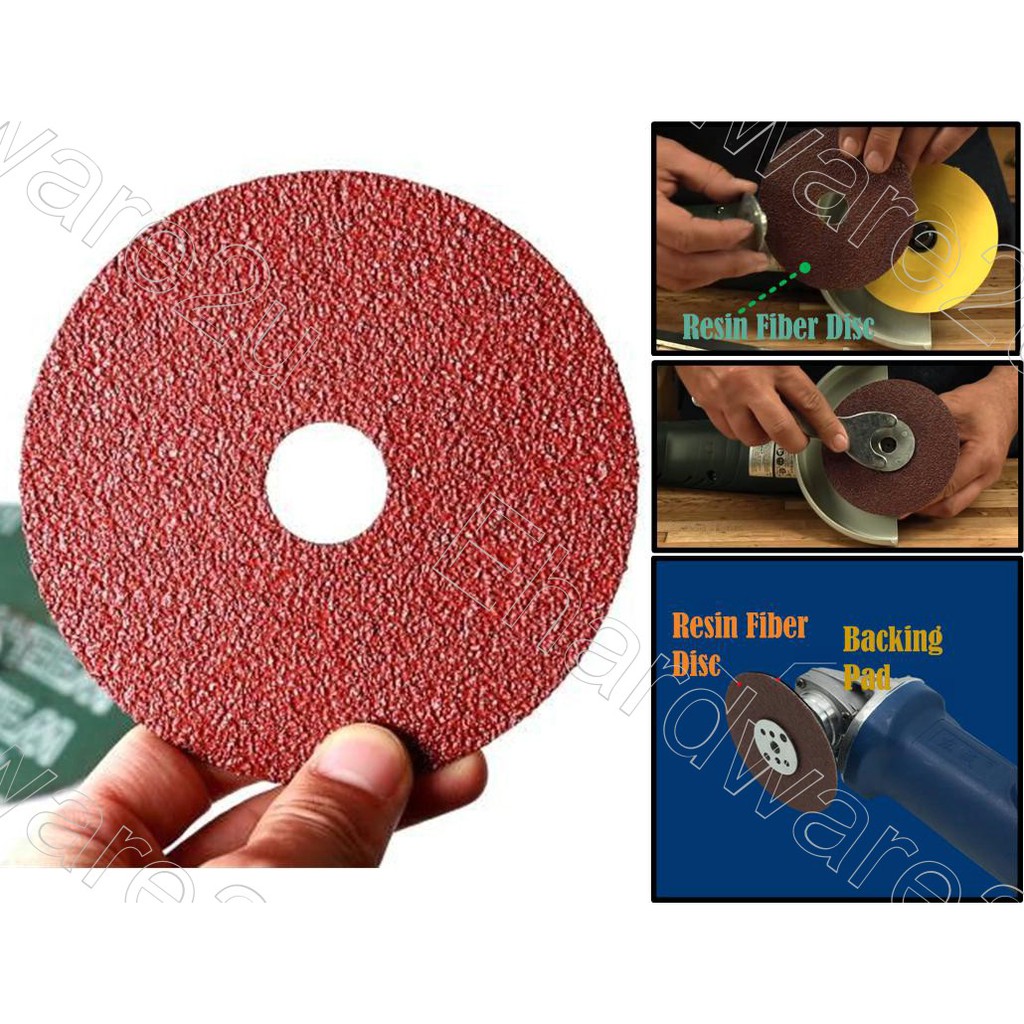 Resin Fiber Sanding Disc 4" (100mm) (FSD) Shopee Malaysia