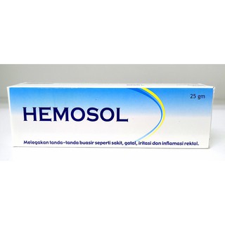 HEMOSOL OINTMENT 25G HEMORRHOIDS RELIEF / UBAT SAPU BUASIR (EXP 12/