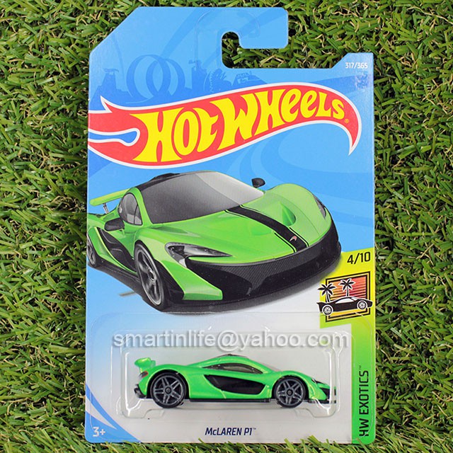 mclaren p1 hot wheels green