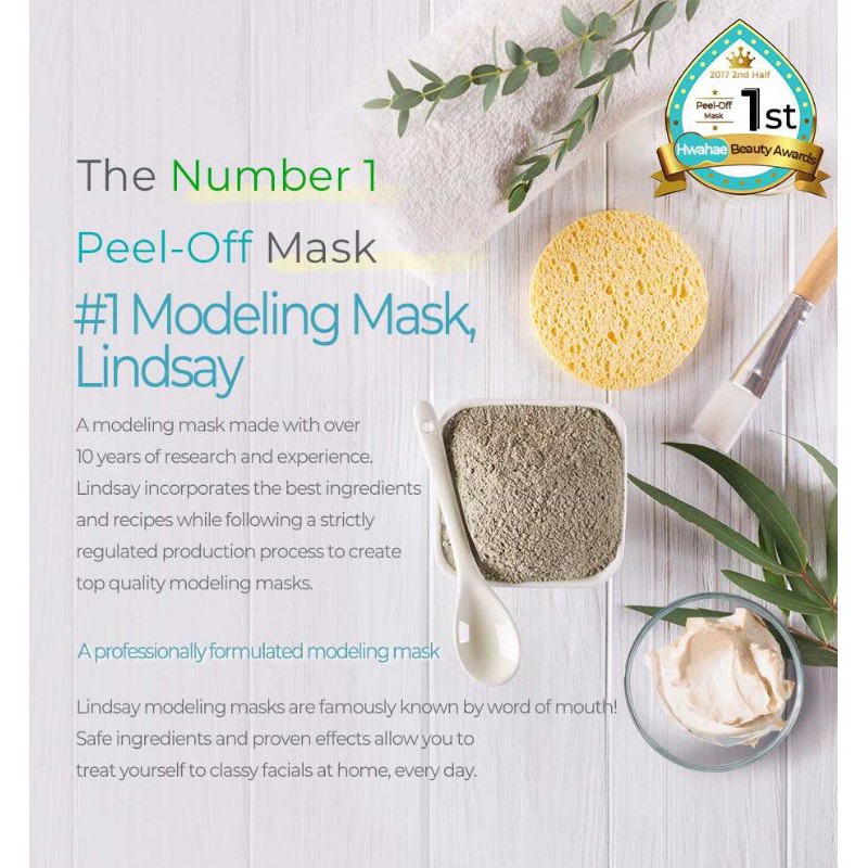 Lindsay Premium Modeling Mask 1kg COOL Tea Tree | Shopee Malaysia