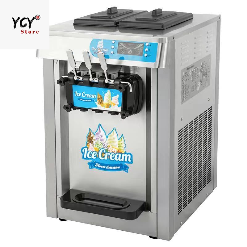 Soft Ice Cream Machine Mesin Aiskrim Soft Ice Cream Table Top Ice Cream Sundae Cream Shopee Malaysia