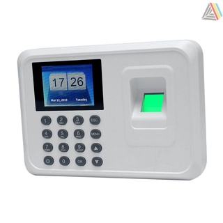 [officestucio] Intelligent Biometric Fingerprint Password Attendance Machine Employee Checking-in Recorder 2.4 inch TFT LCD