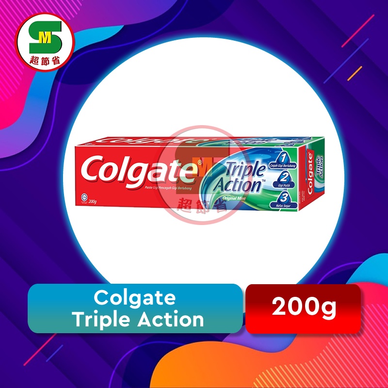 Colgate Triple Action 200g | Shopee Malaysia