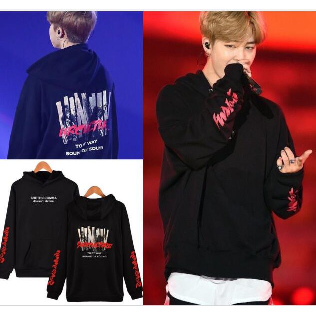 jimin red hoodie