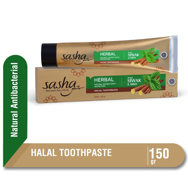 SASHA HALAL TOOTHPASTE SIWAK&BETEL LEAVES 150G Shopee Malaysia
