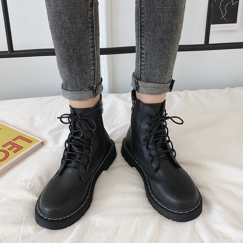 city british style ladies low boots martin boots