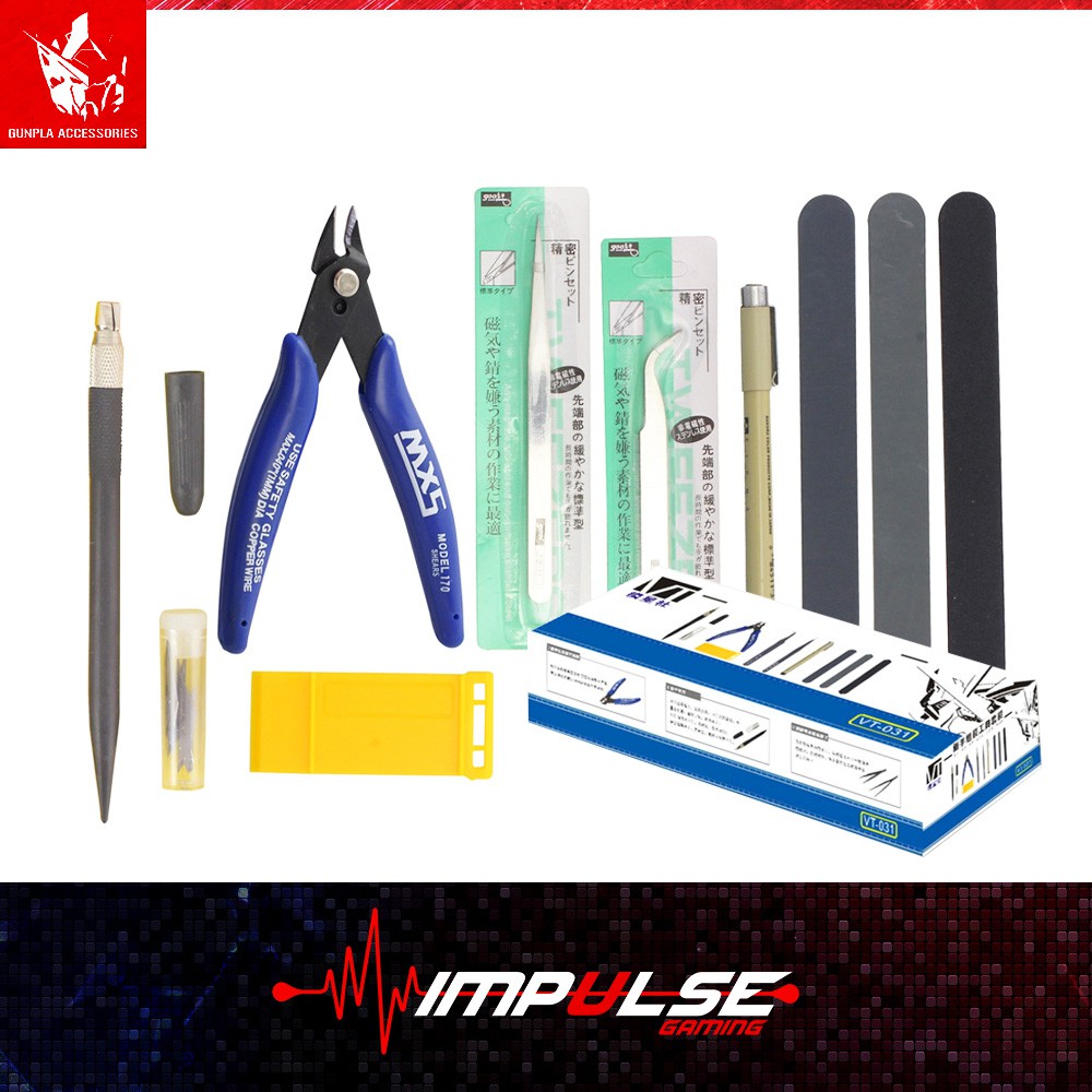 VT Accessories Gundam Gunpla Tool Kit Starter Set VT031 Gundam RG/HG/MG