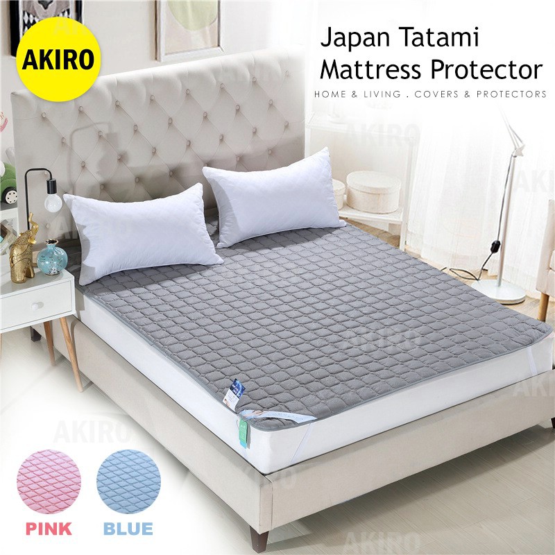 Akiro 180x200cm Japan Tatami 8mm Washable Mattress Bed Cover