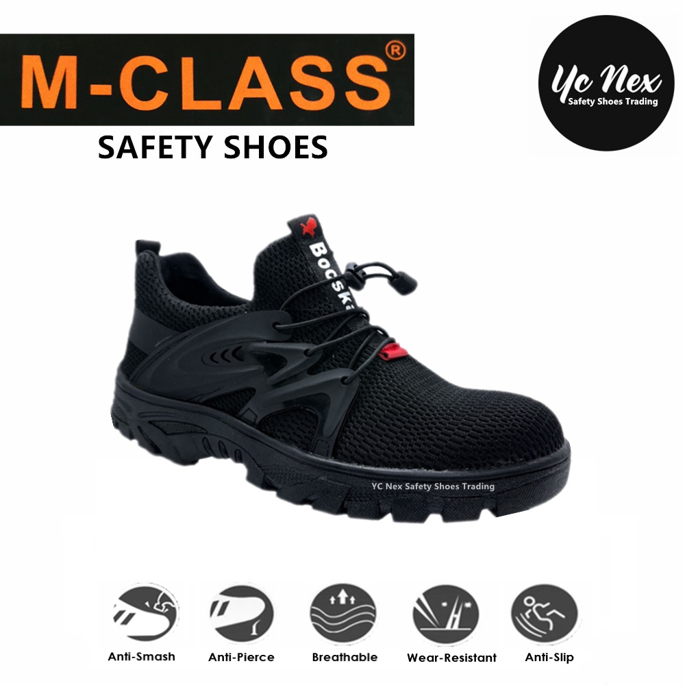 SAFETY SHOES / SAFETY BOOTS LOW CUT STEEL TOE CAP MCLASS 141M LACE UP