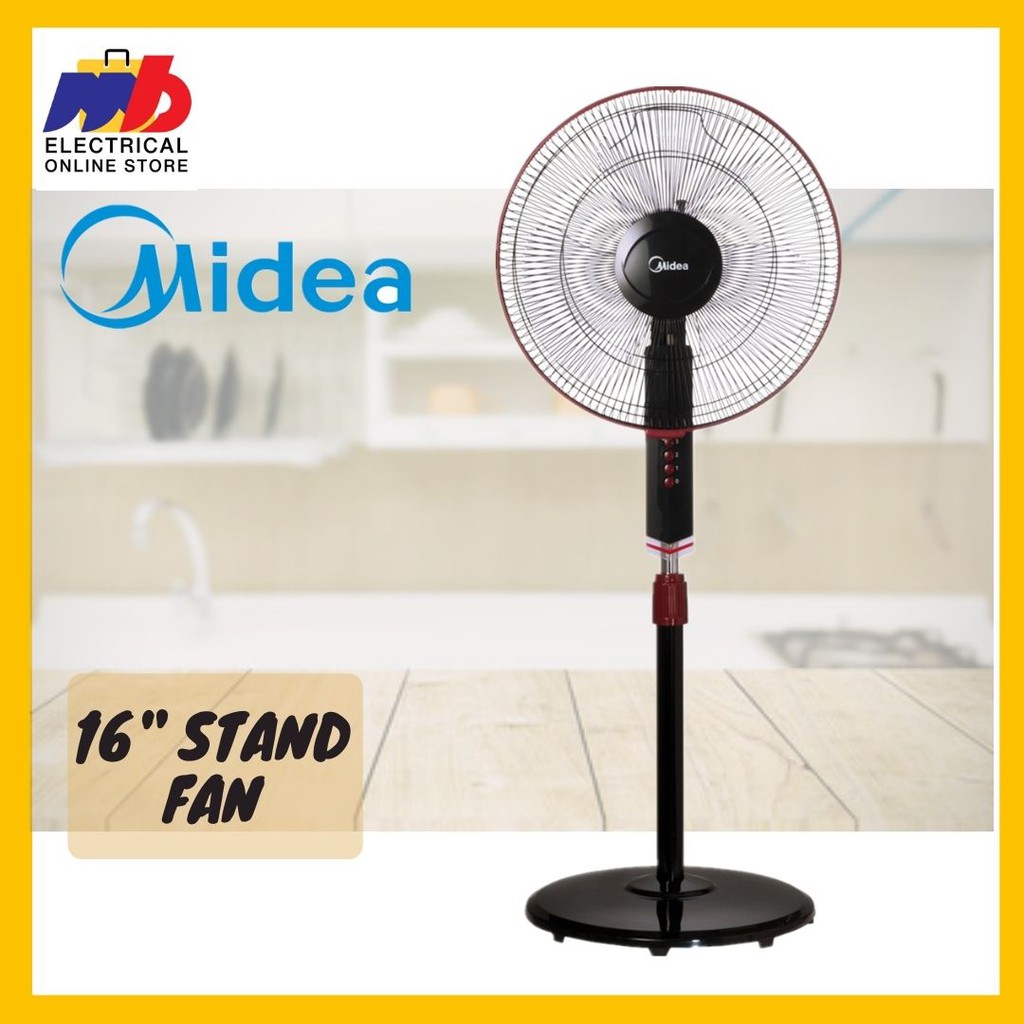 Midea 16 Stand Fan Mf 16fs10n Mf16fs10n Shopee Malaysia