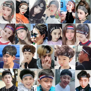 Sports Headband Trendy Men Sweat-Absorbent Female Korean Headwear Running Fitness Headgear Men's Brand: OSCOONAN Shipping Place: Zhejiang Province Material: Other