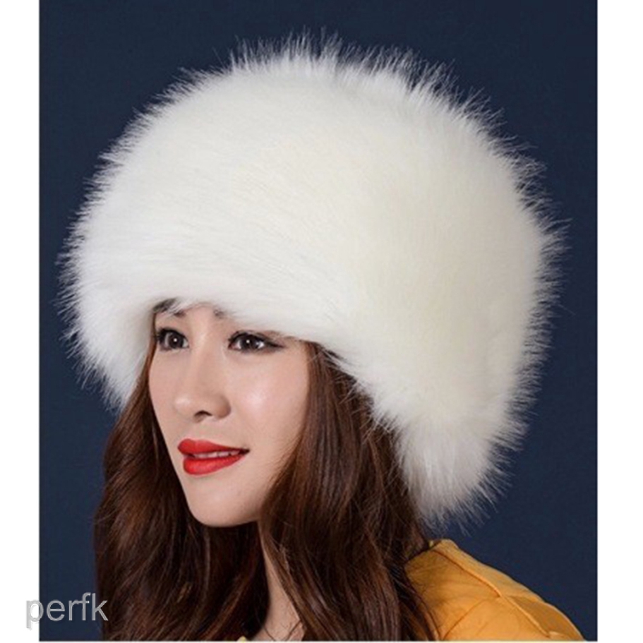 russian women's hats faux fur