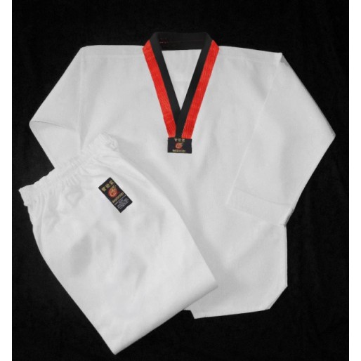 Maddockdo Brand Taekwondo WTF Poom (Red & Black) Belt Karate Uniform ...