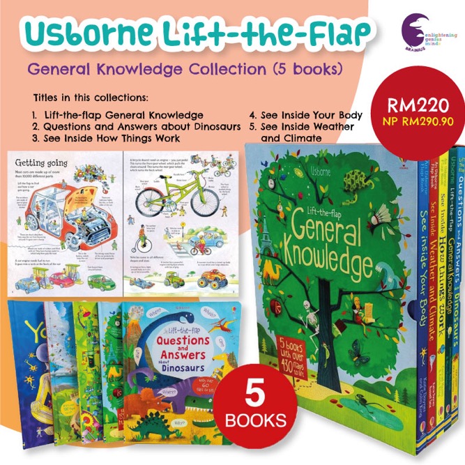 5 Books Of Lift The Flap General Knowledge Shopee Malaysia