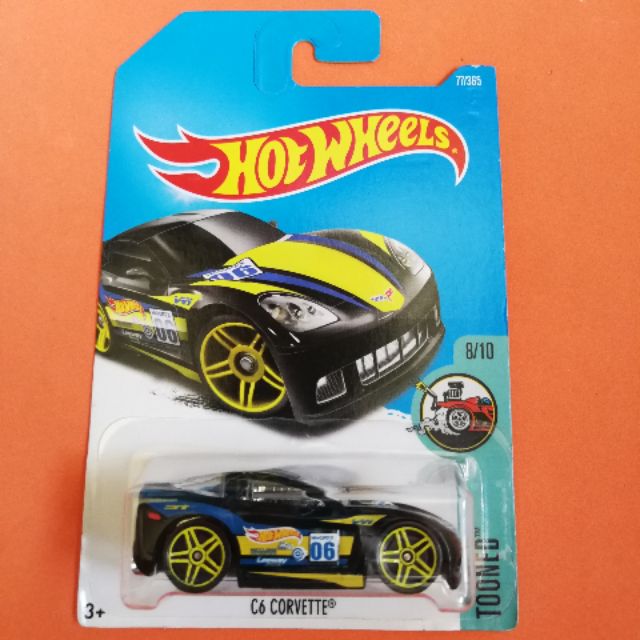 hot wheels c6 corvette tooned