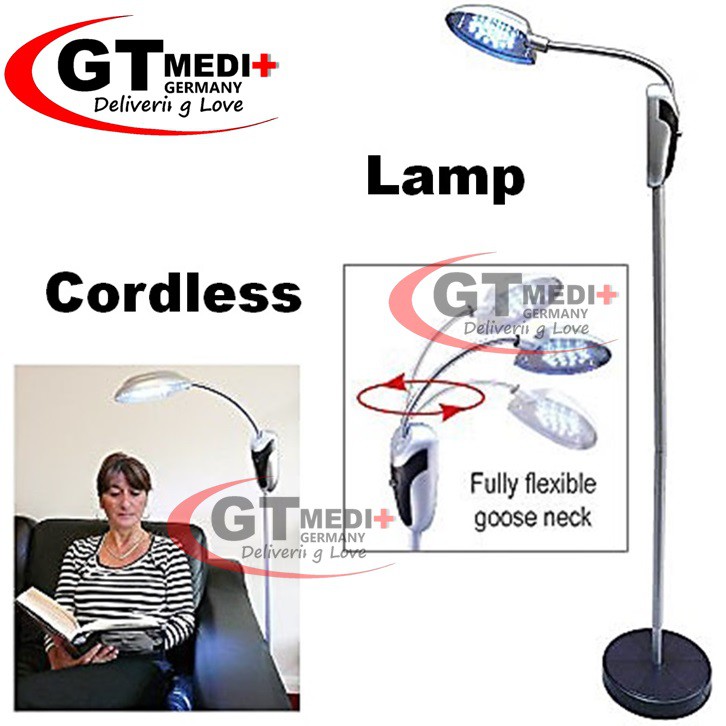 Cordless Anywhere Lamp 16 Pcs LED Light Adjustable Goose Neck Flexible Stand Floor Lamp
