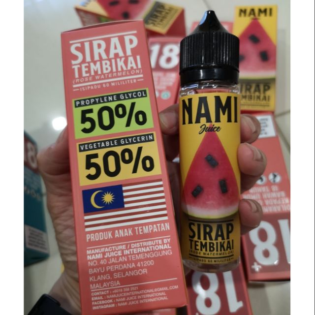 Nami Juice Sirap Tembikai 60ml Vape Juice | Shopee Malaysia