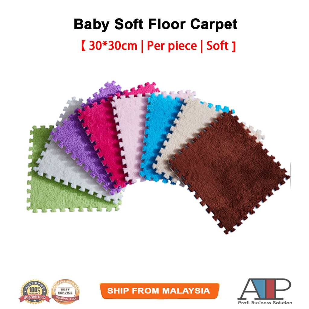 Baby Soft Carpet Patchwork Puzzle Climbing Floor Mat 30 30cm Eva