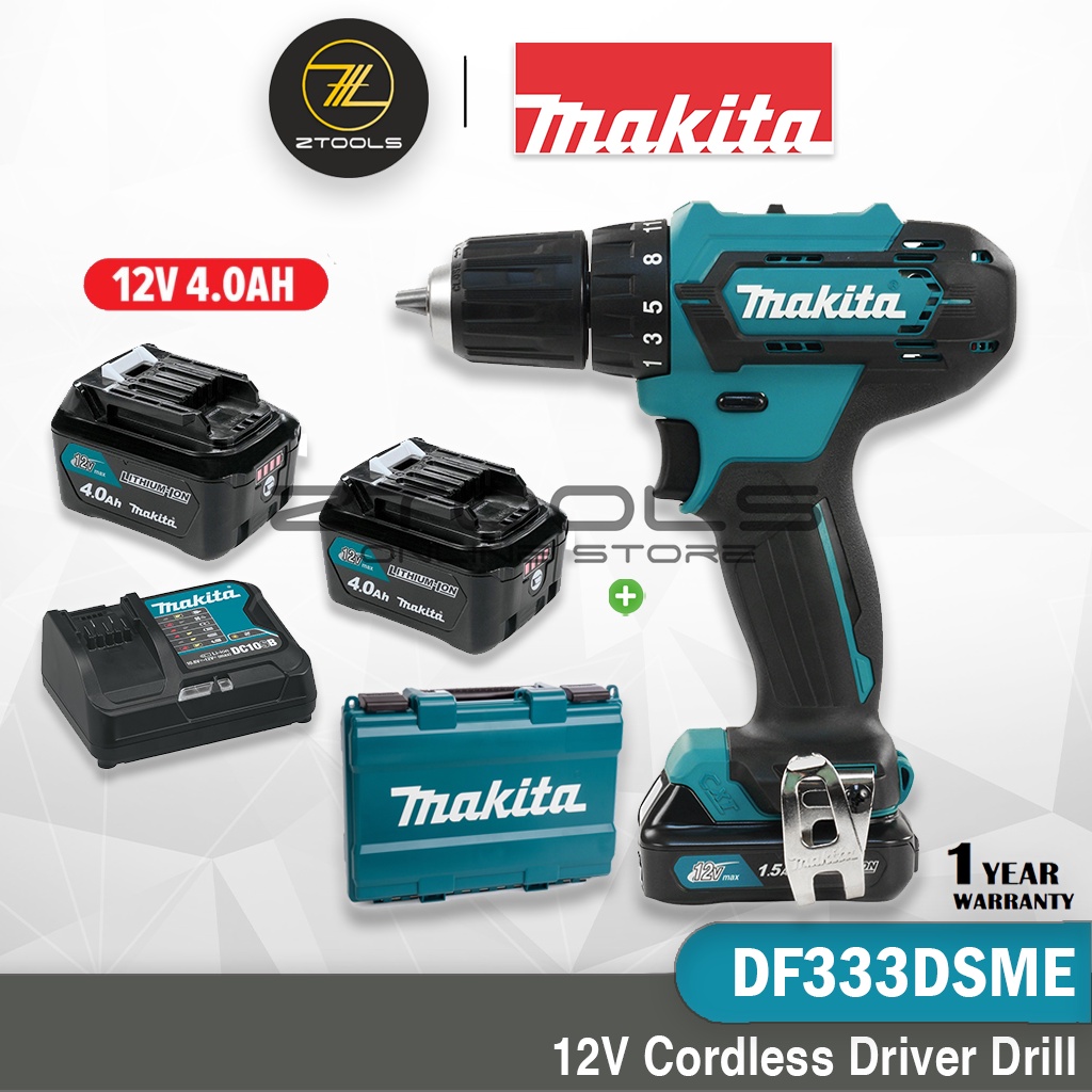 Makita DF333DSME 12V Cordless Driver Drill 10mm | DF333DZ DF333DWYE ...