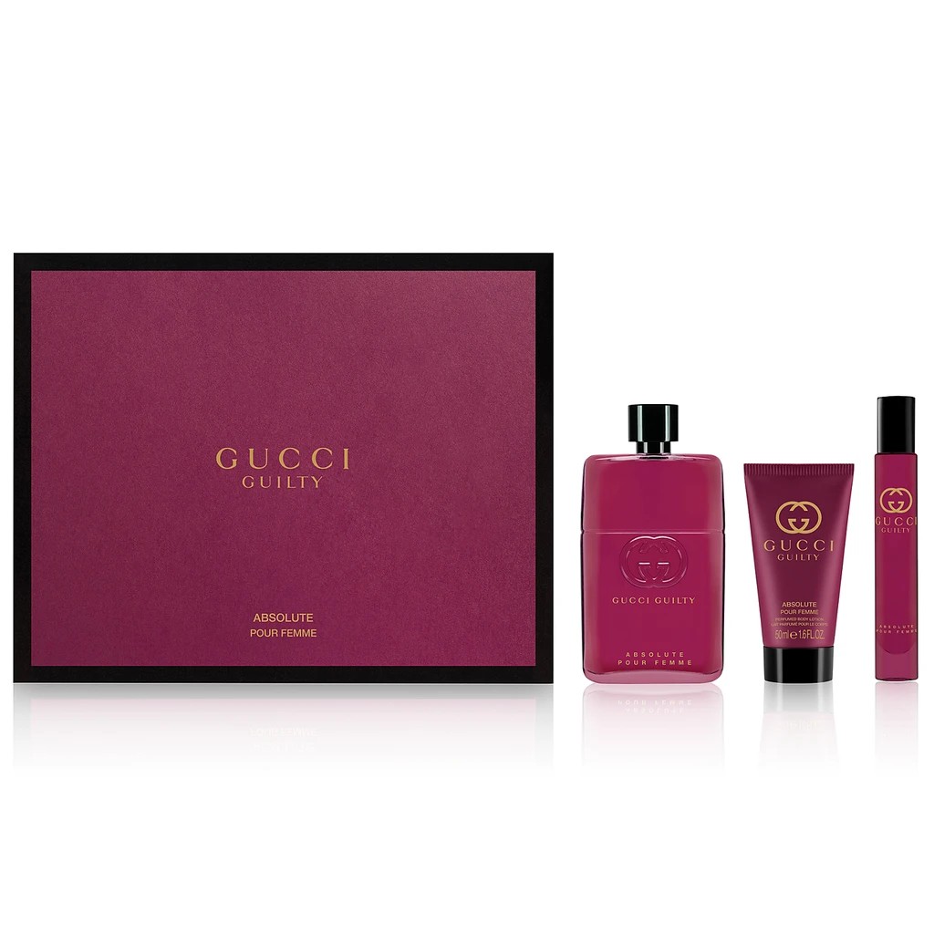 Original Gucci Guilty Absolute Pour Femme 90ml Edp Gift Set Perfume Shopee Malaysia