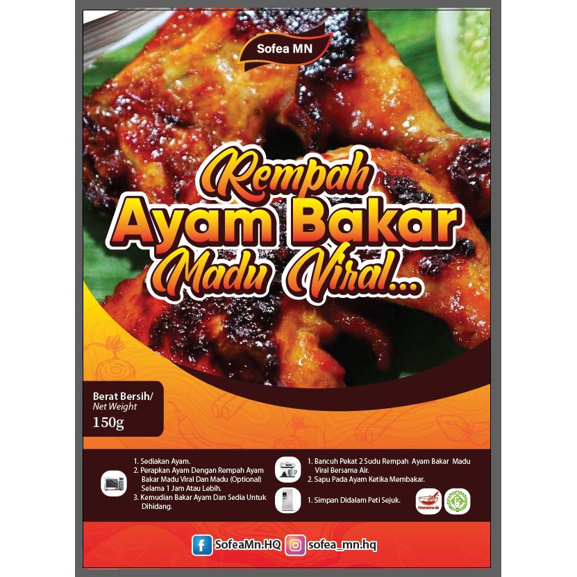 Rempah Perapan Mamak Style Rempah Ayam Madu Rempah Ayam Blackpepper Rempah Ayam Crispy Viral Shopee Malaysia