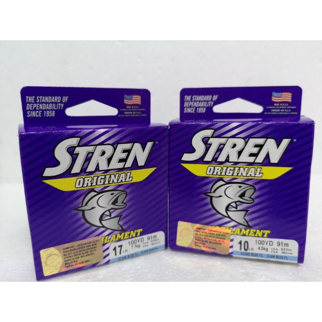 STREN ORIGINAL MONOFILAMENT FISHING LINE (100y) Shopee Malaysia