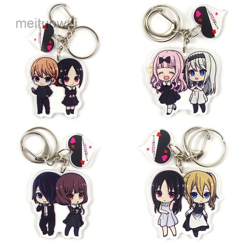 Meituowei Kaguya Sama Love Is War Shinomiya Kaguya Fujiwara Chika Keychain Anime Keyrings Anime Characters Figure Pendants Key Chains Shopee Malaysia