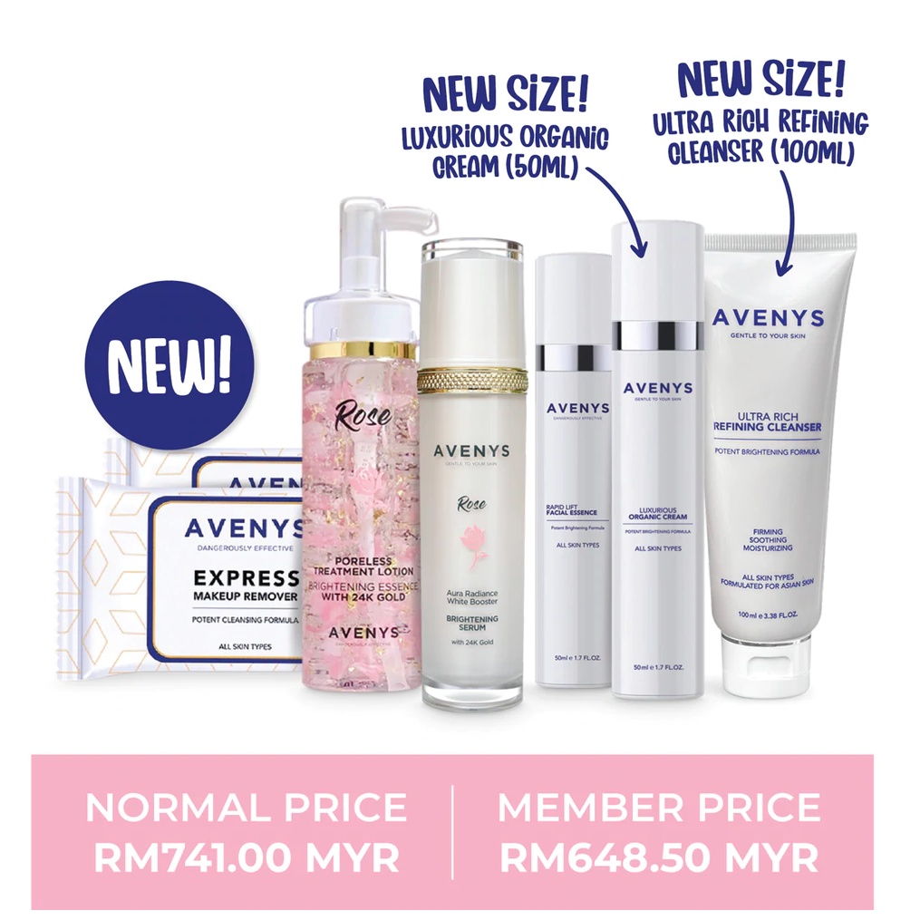 AVENYS SKINCARE SET ROSE SET BASIC (100 ORIGINAL) Shopee Malaysia
