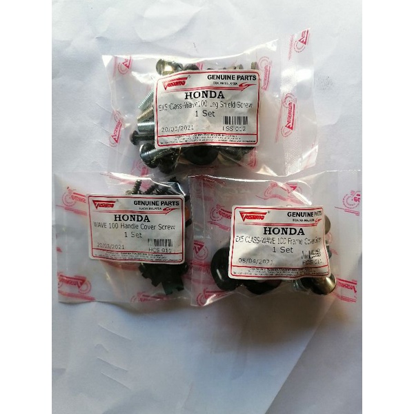 HONDA W100 CLASS1 COMPLETE SET SCREW COVER SET HANDLE + LEG SHIELD