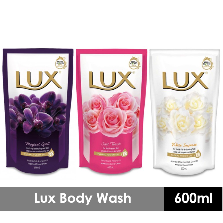 Lux Body Wash Refill Pack 600ml Shopee Malaysia