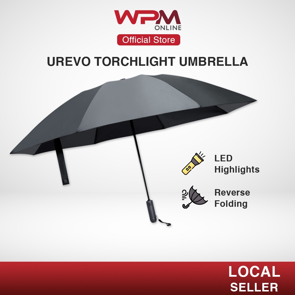 UV Protection Inverted Travel Compact Umbrella W/ 400T Fabric & Anti-Rebound Design for Sun and Rain 