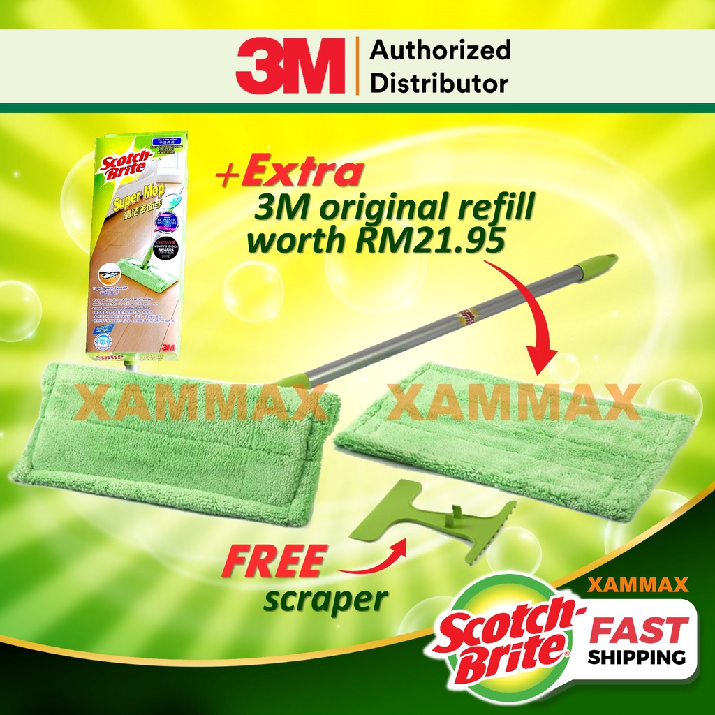 3M Scotch Brite Super Mop Dry And Wet Penyapu Lantai / Super Mop