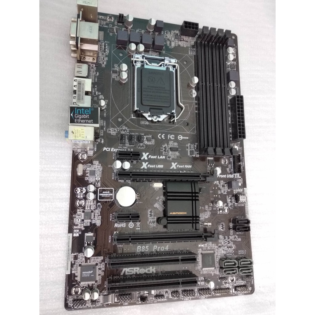 Ready Stock Cpu Used Socket 1150 Asrock B85 Pro4 High Performance Gaming Motherboard 4 Ram Slots Shopee Malaysia